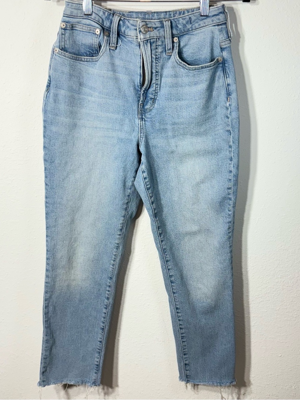 Madewell Women’s The Curvy Perfect Vintage Jean Raw Hem Light Wash Size 26